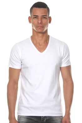 Beyaz Tişört (V Yaka) - DZN8612BY