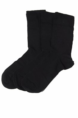 Erkek Siyah Soket Çorap 3lü - DZNCP3201